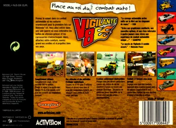 Vigilante 8 (France) box cover back